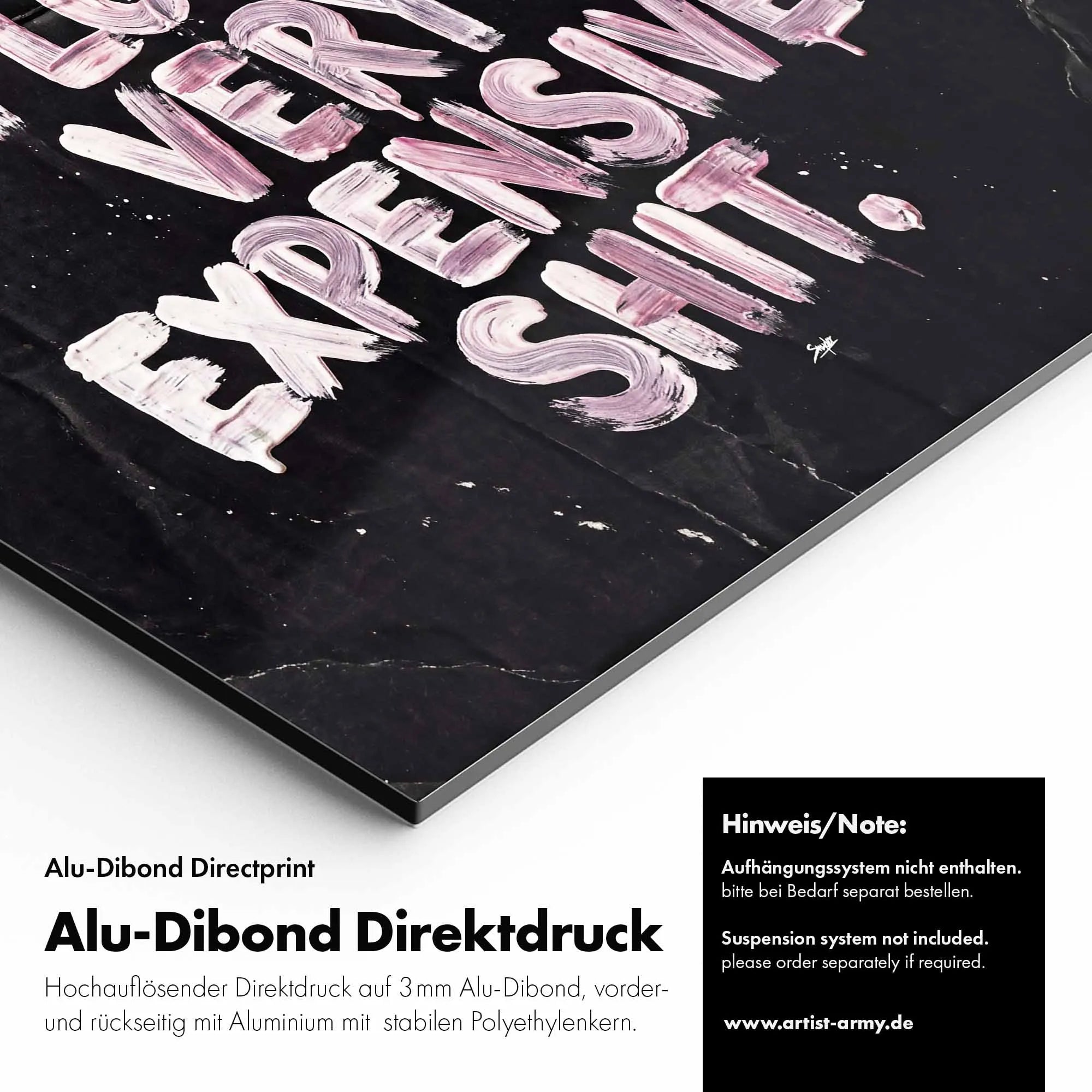 Artist Army Very Expensive Alu Dibond Detail
