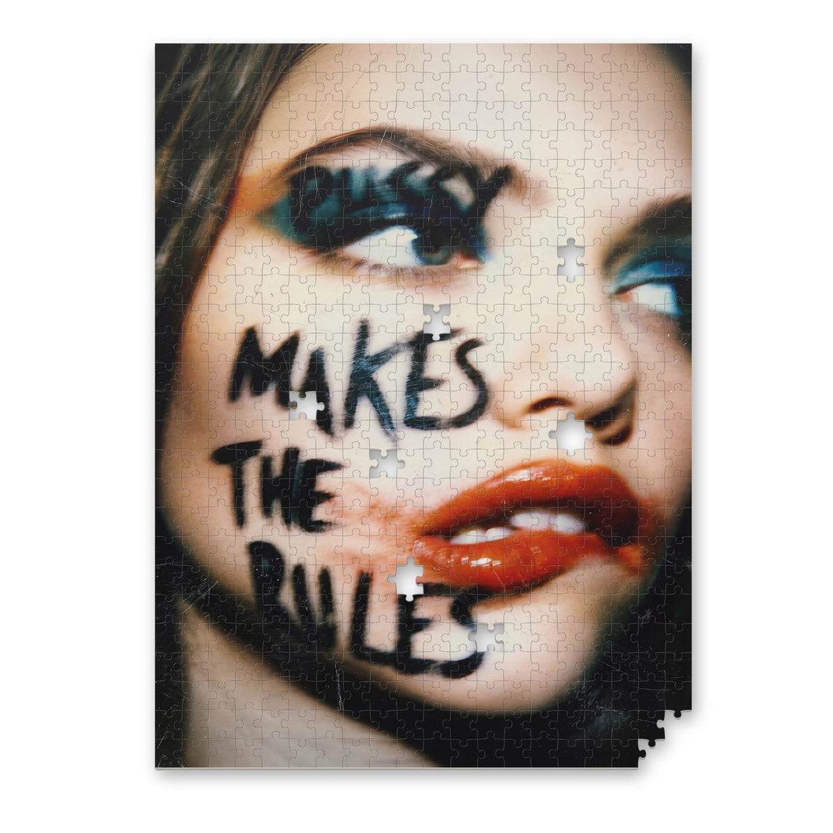 Pussy Makes the Rules – Statement Vintage Puzzle für Erwachsene merchOne