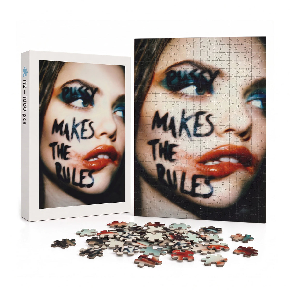 Who Makes the Rules – Statement Vintage Puzzle für Erwachsene merchOne
