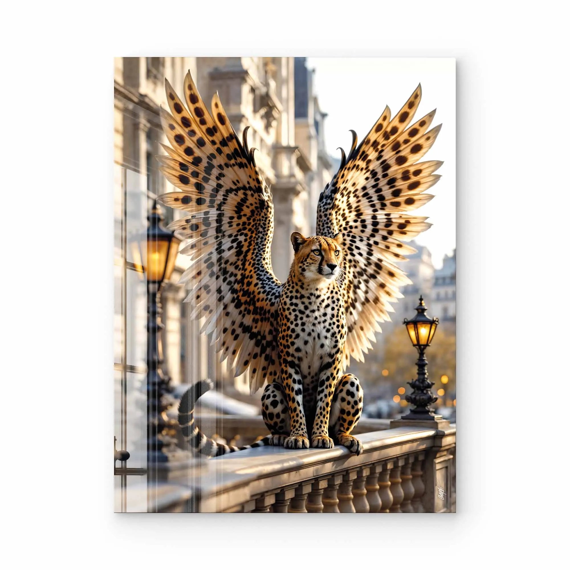 Artist Army Winged Cheetah Acrylglasbild 1