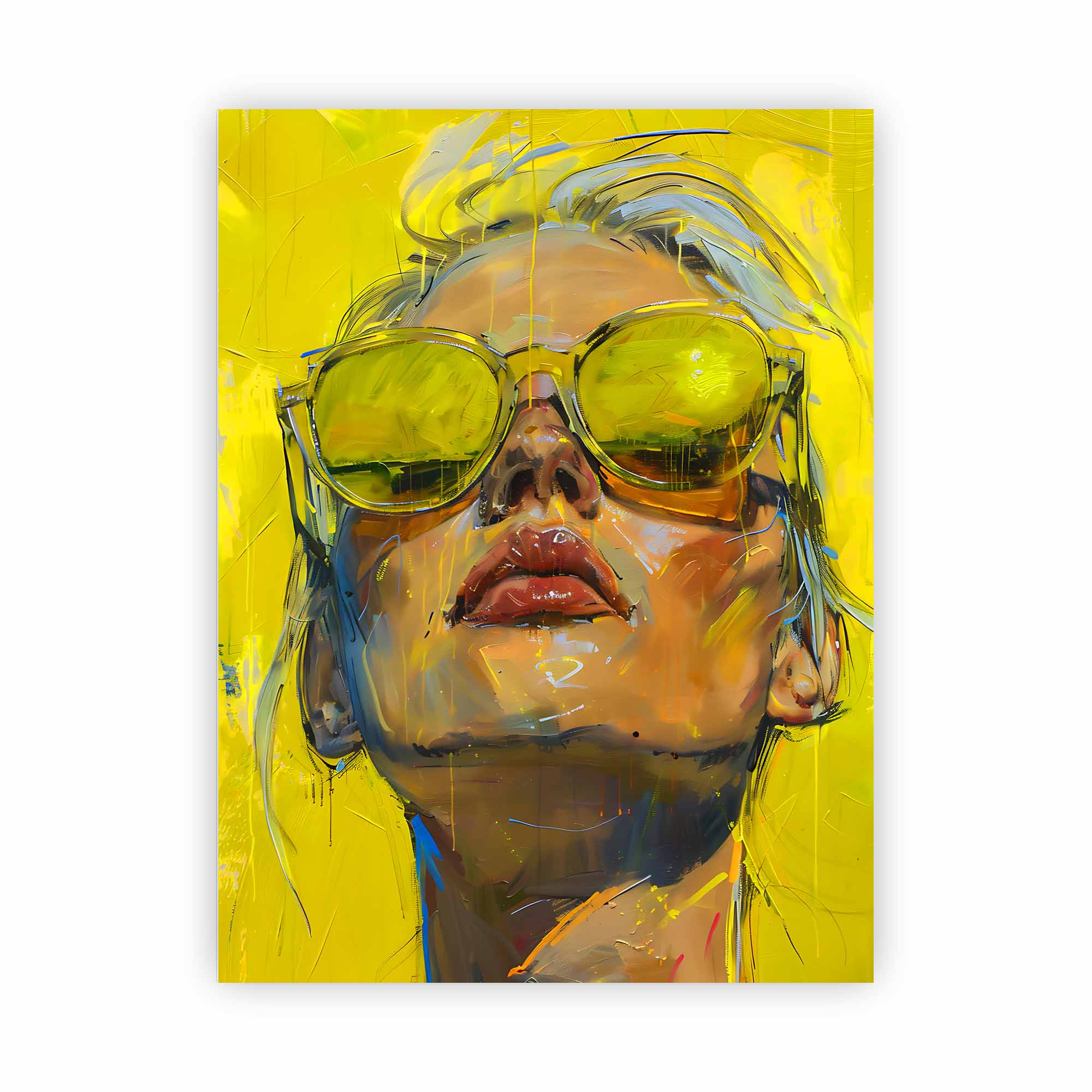 Artist Army Yellow Sunglasses Alu Dibond 1