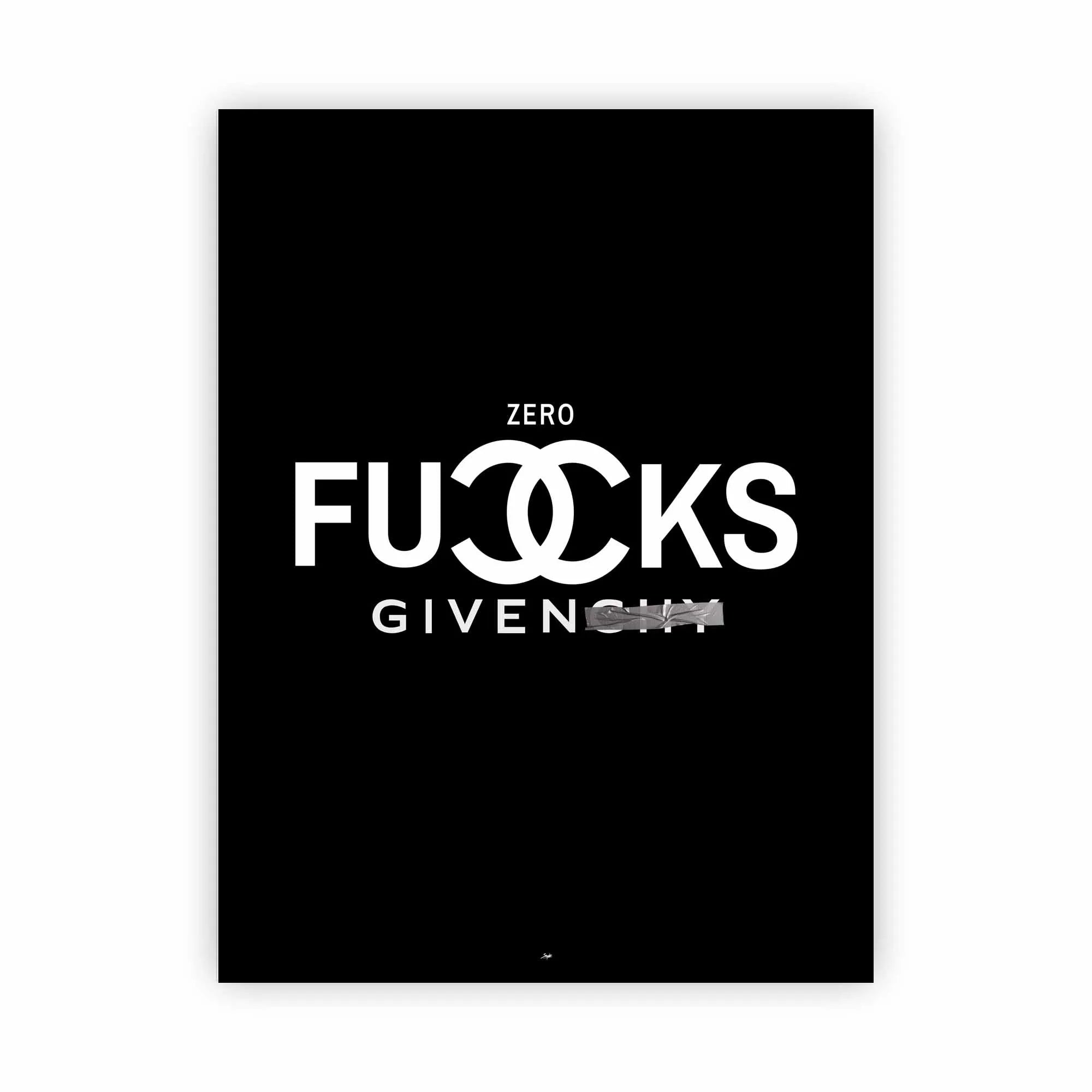 Artist Army Zero Fucks Given Alu Dibond 1