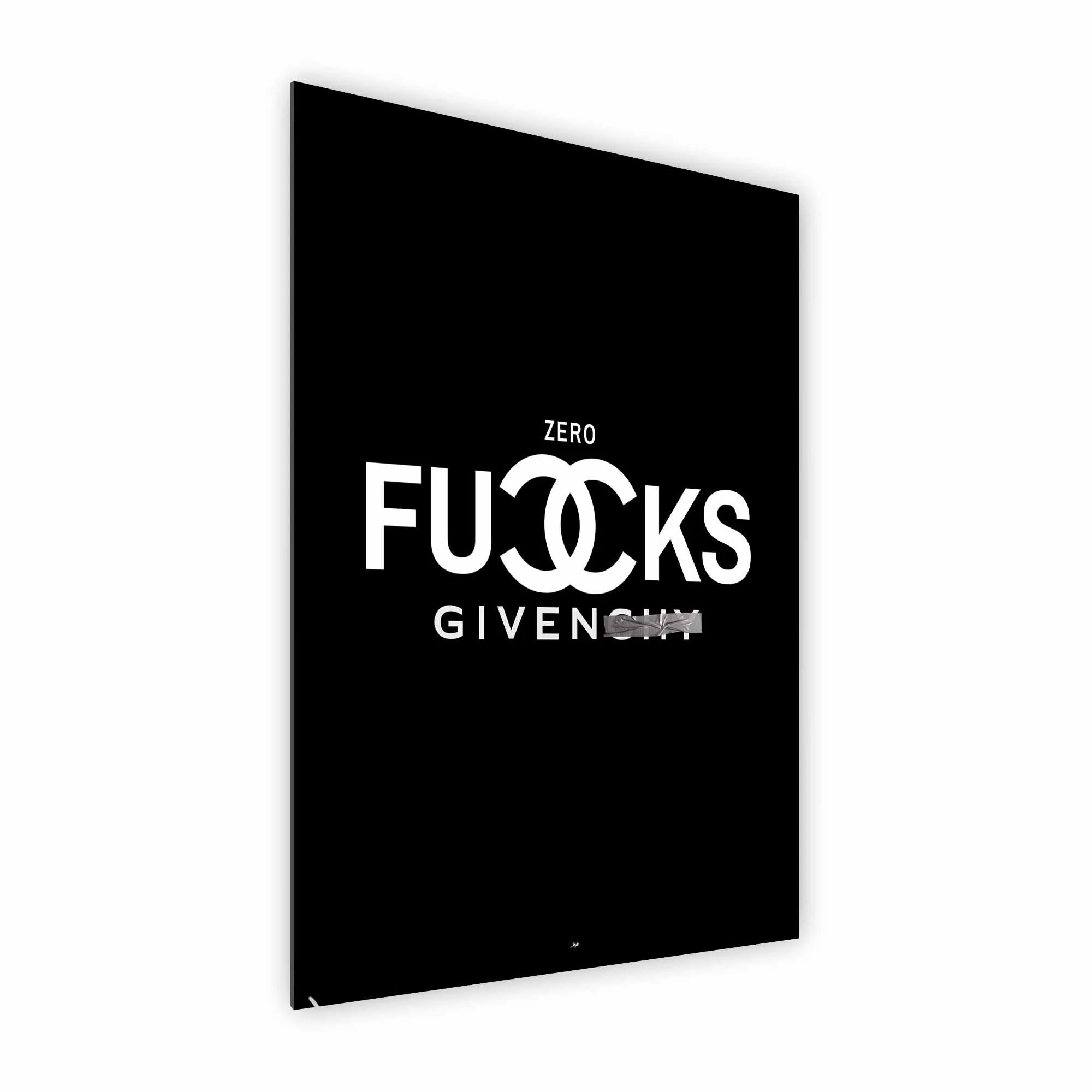 Artist Army Zero Fucks Given Alu Dibond 2