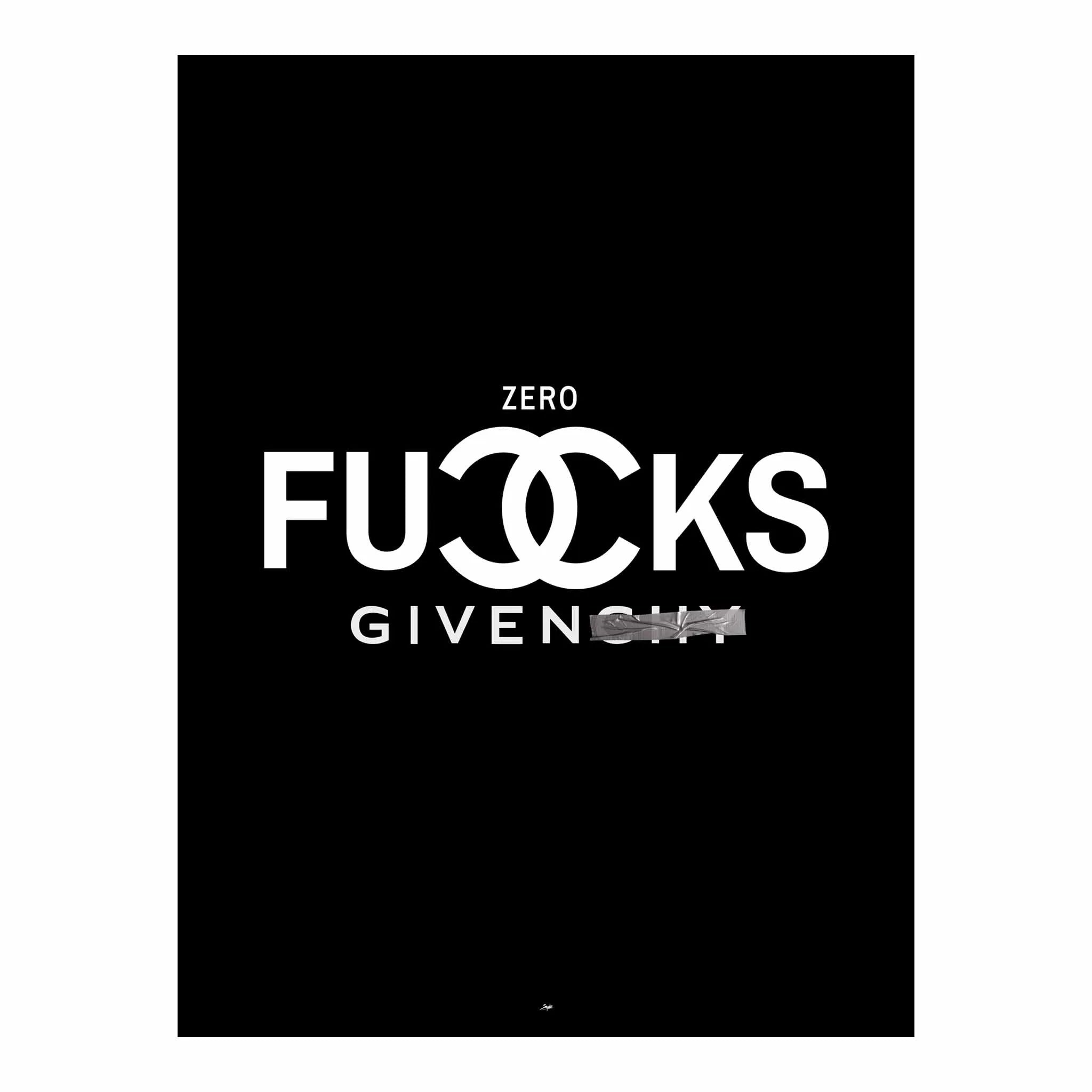 Artist Army Zero Fucks Given Poster 1