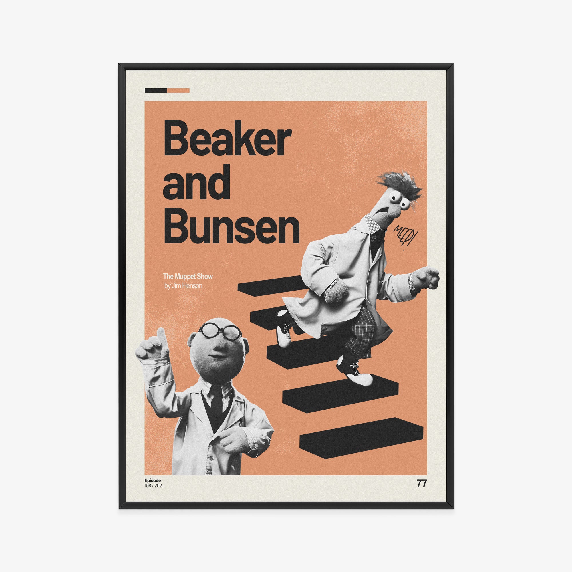 Beaker and Bunsen Poster