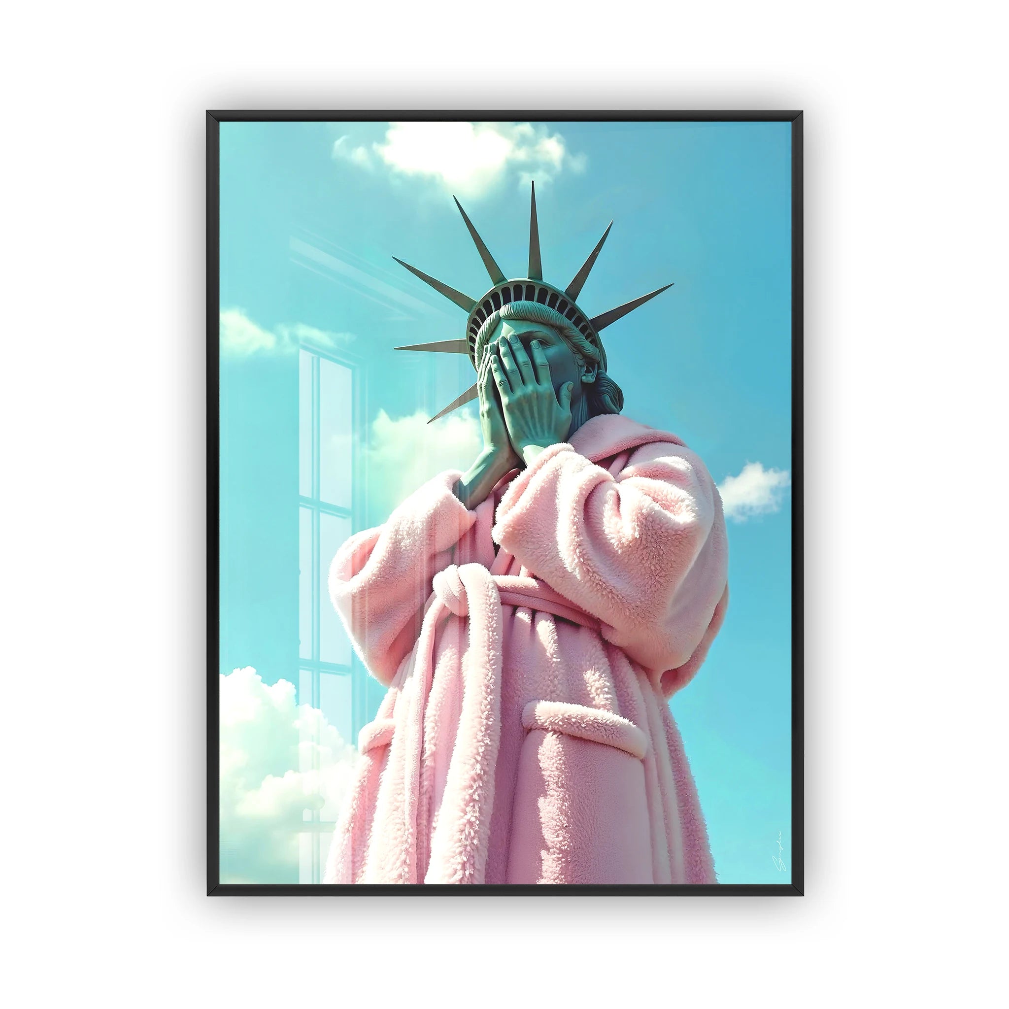Confused Liberty Poster