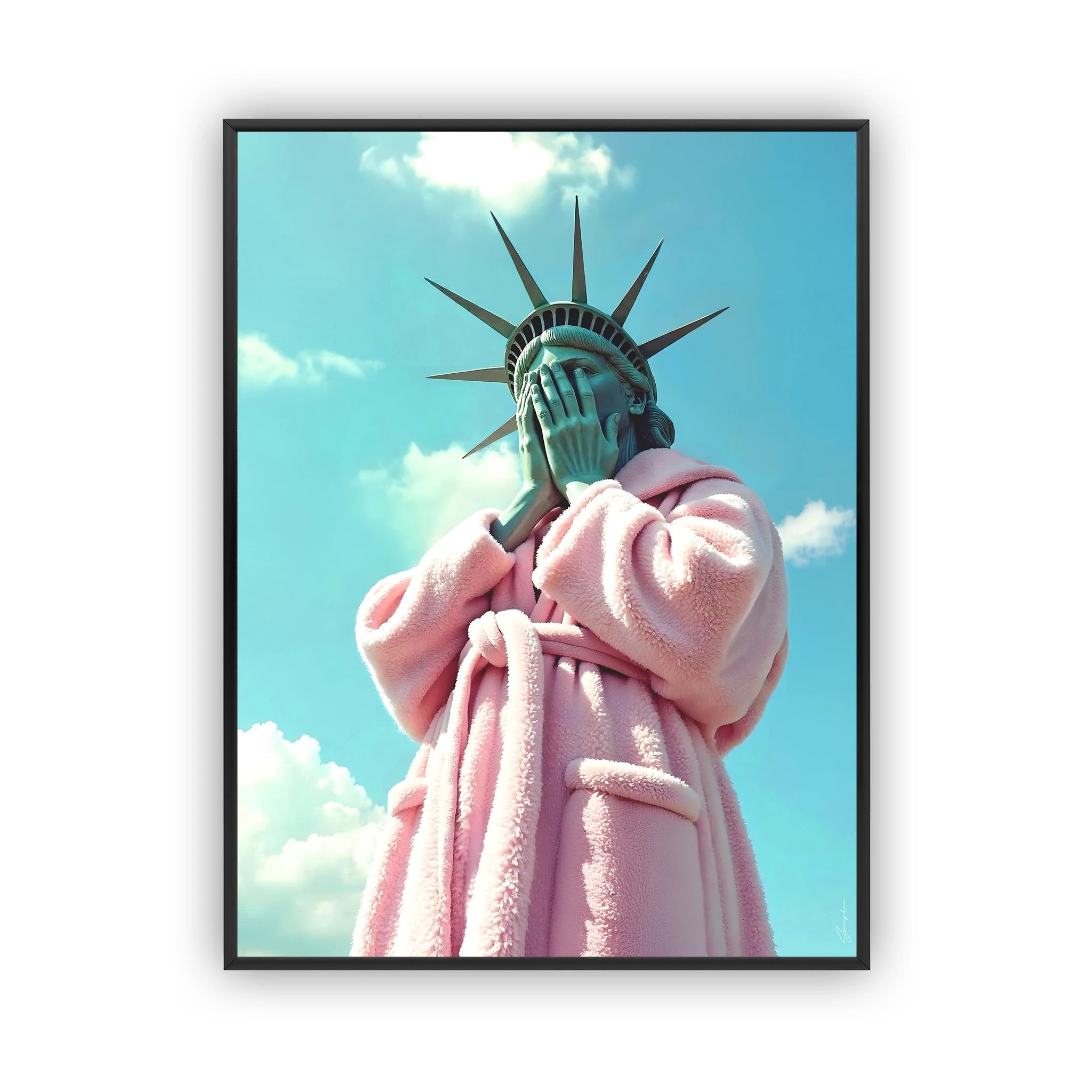 Confused Liberty Poster