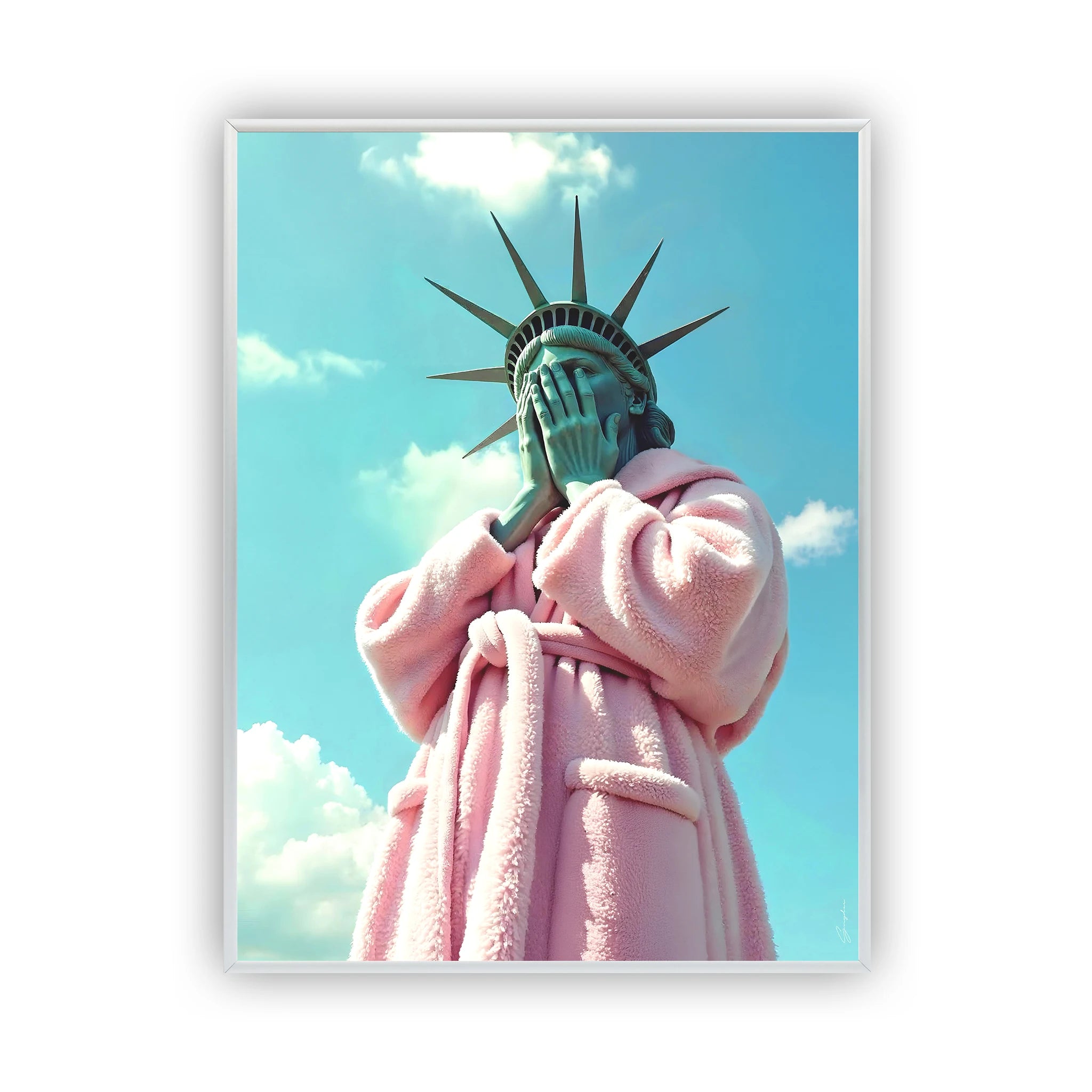 Confused Liberty Poster