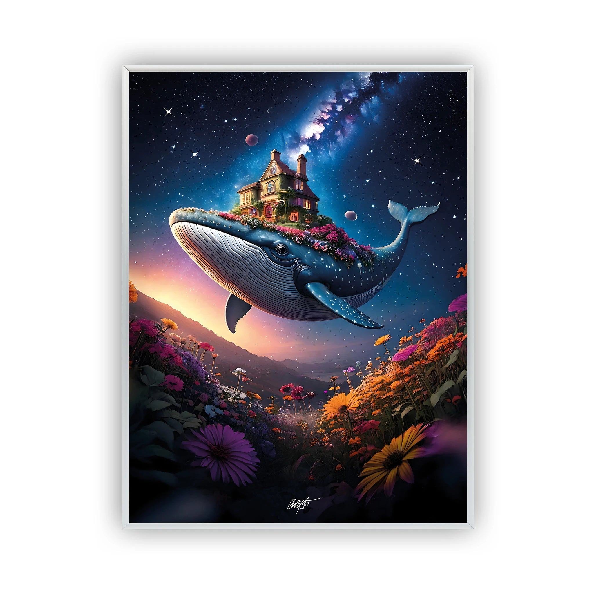 galactic-odyssey-poster-silver-frame
