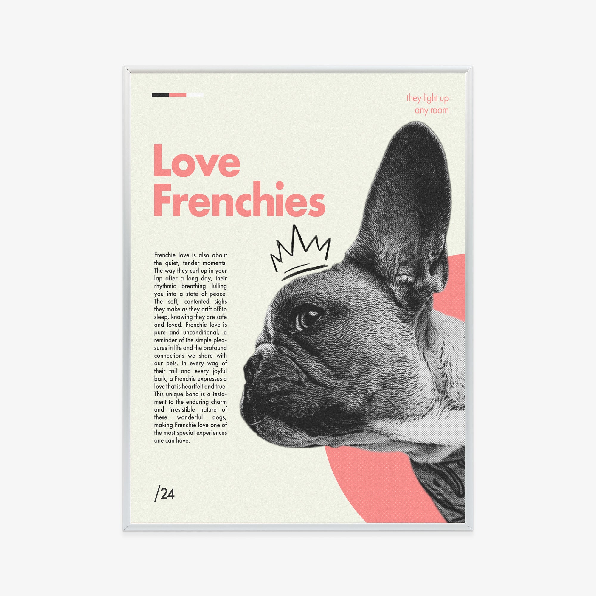 Amour Frenchies Poster