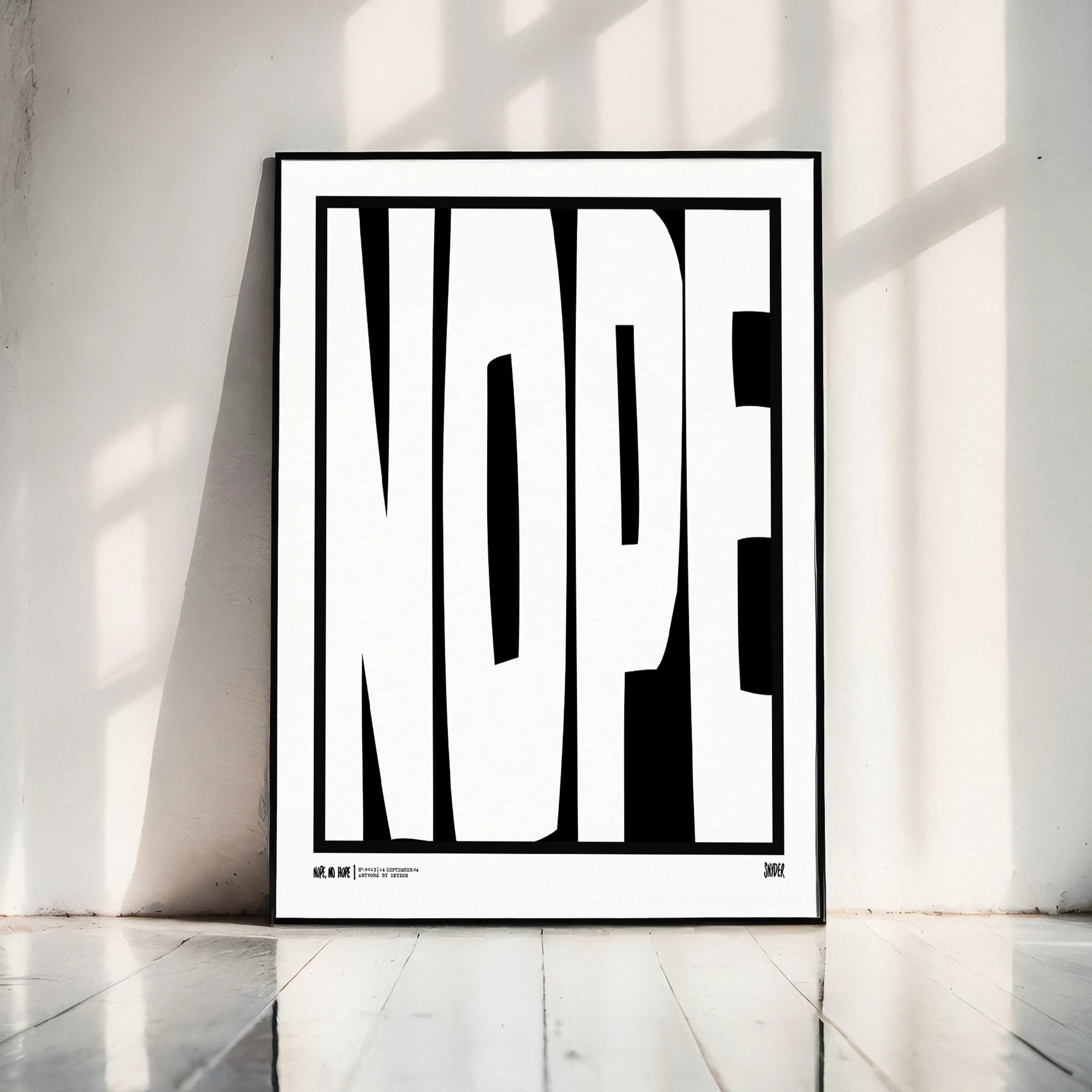 Nope, No Hope Poster