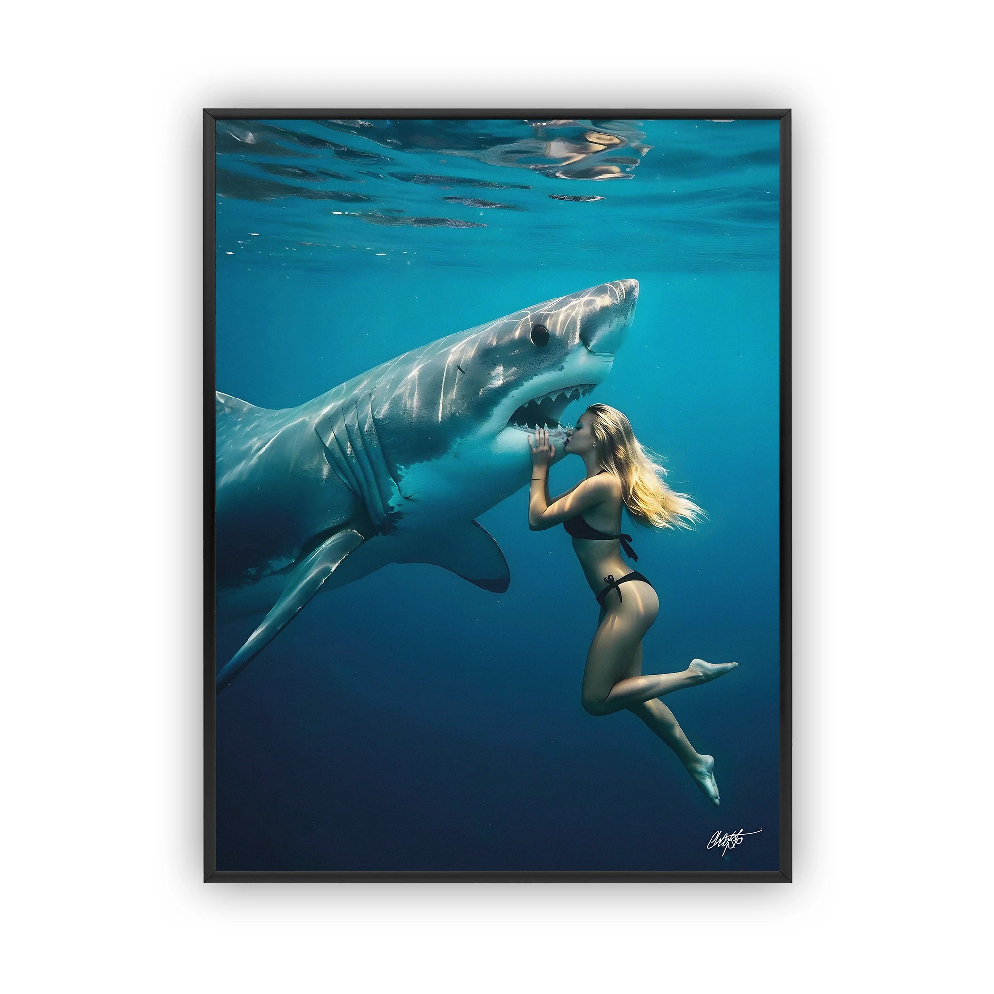 one-last-kiss-poster-black-frame