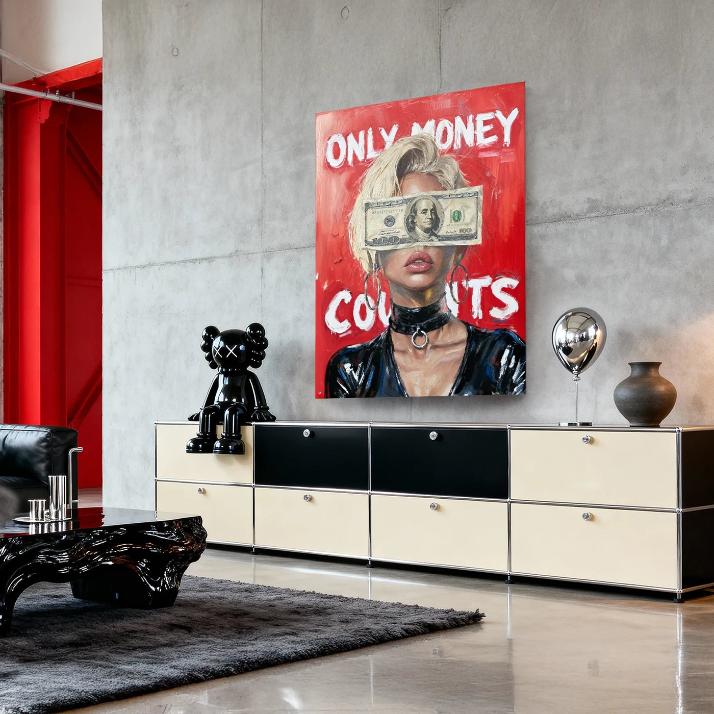 Only Money Counts Acrylglasbild