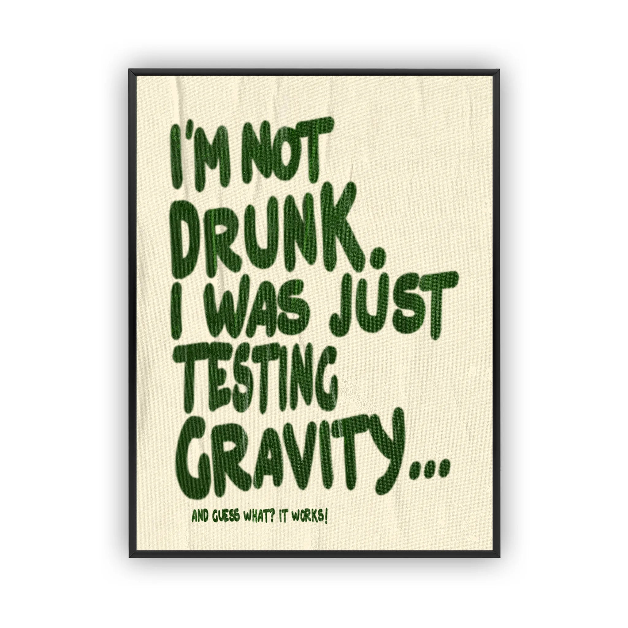 Testing Gravity Poster