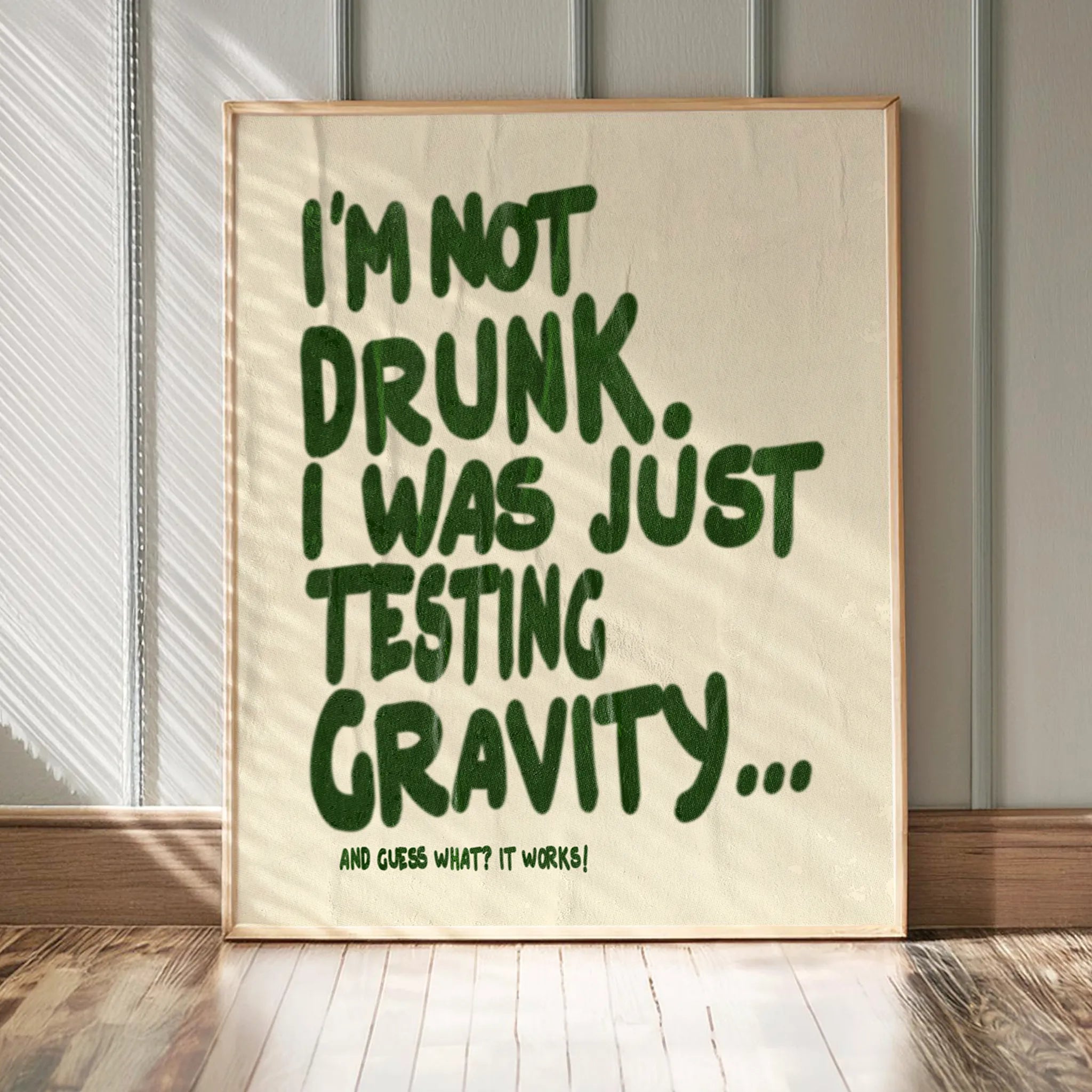 Testing Gravity Poster