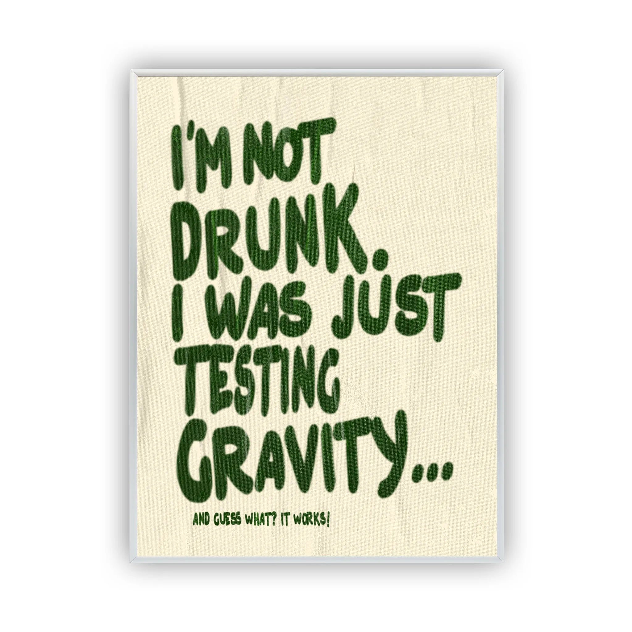 Testing Gravity Poster